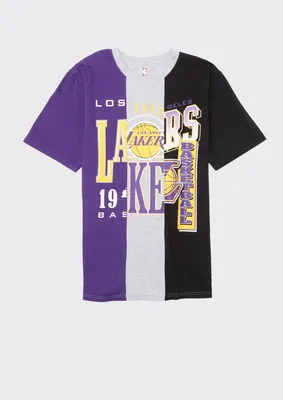 Split Color LA Lakers Graphic Tee