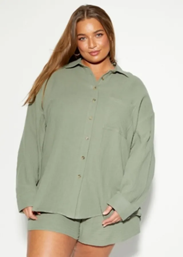 Profile Dodgers Plus Size Pop Fashion Button-Up Jersey - Women's