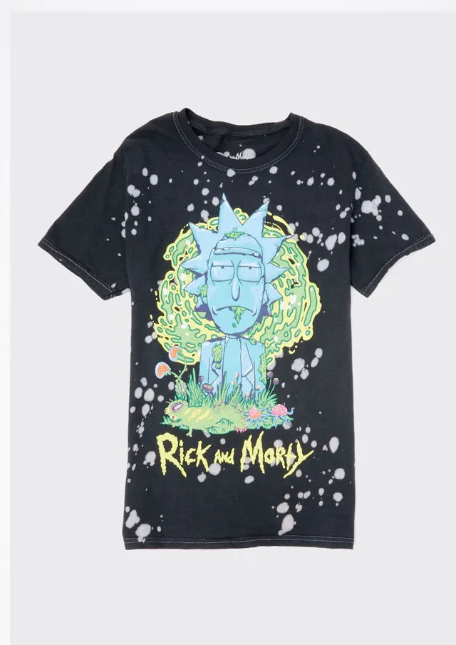 Rue21 Plus Rick And Morty Paint Splatter Graphic Tee