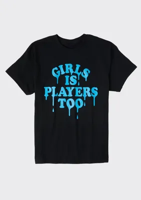 Plus Girls Is Players Too Graphic Tee