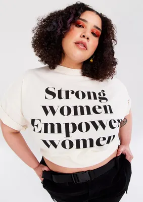 Plus Empower Strong Women Graphic Tee