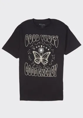 Plus Good Vibes Butterfly Graphic Tee