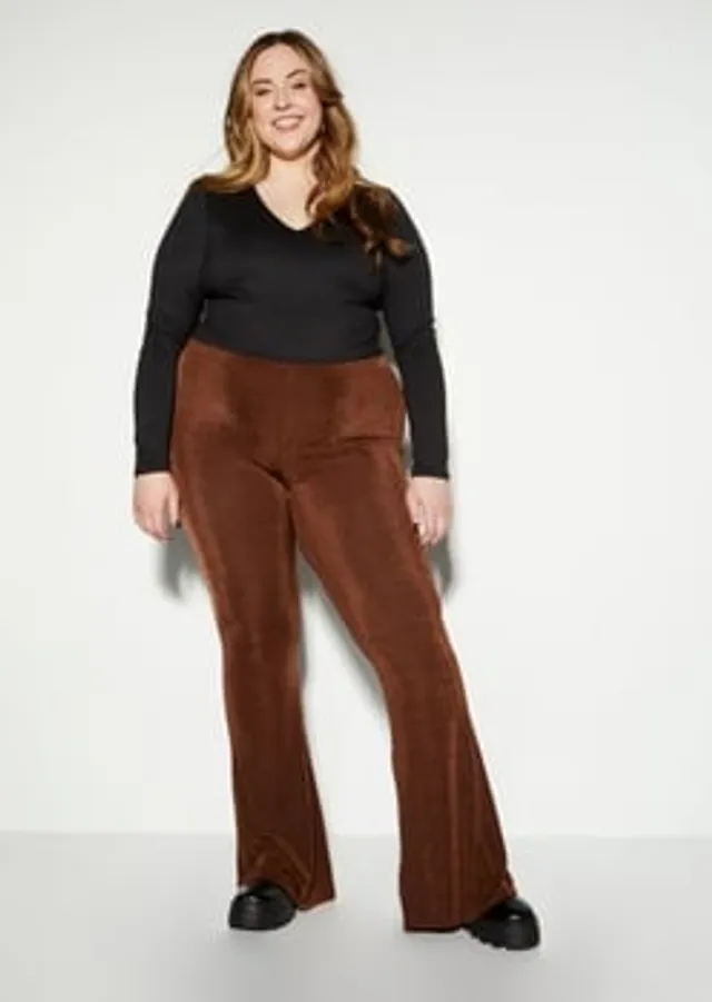 Rue21 Plus Brown Super Soft Flare Leggings