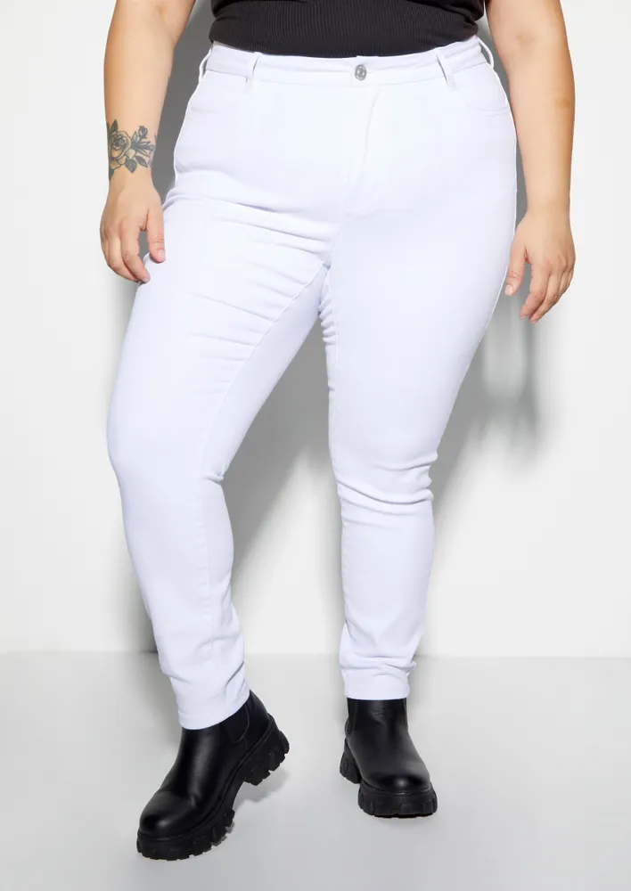 Rue21 White High Rise Ultimate Stretch Jeggings