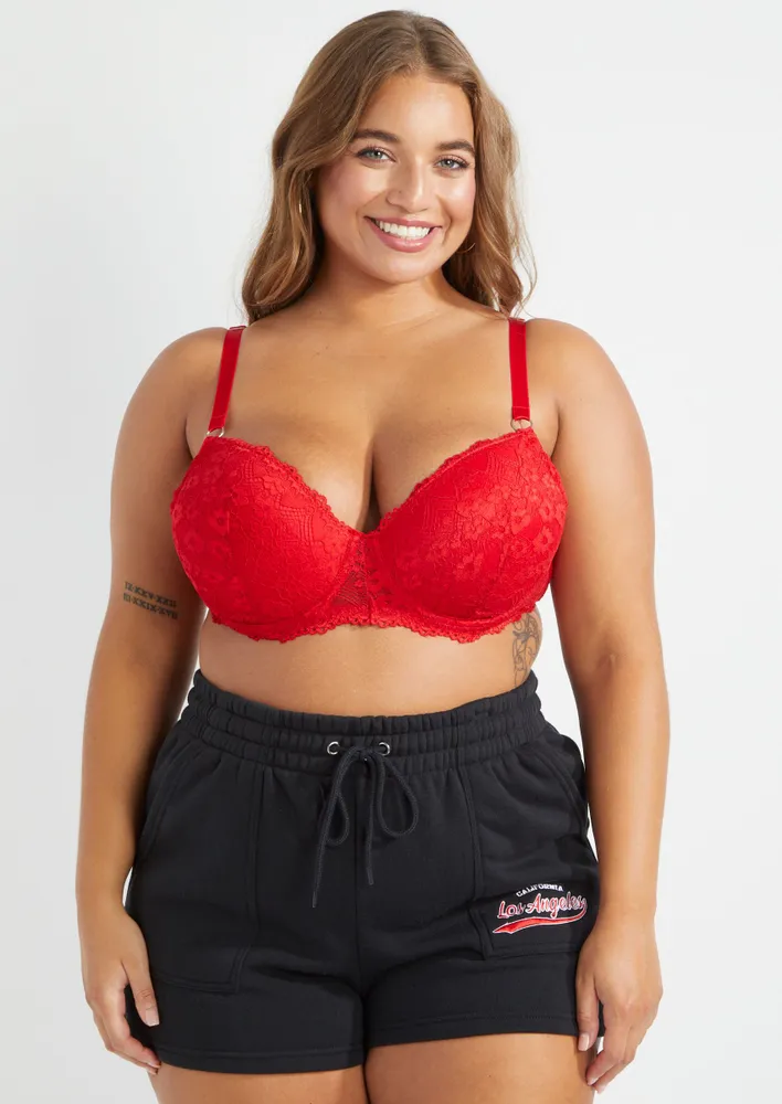 Rue21 Plus Must Have Extreme Push Up Demi Bra