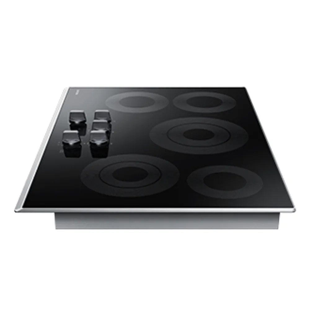 30" 5-Element Smart Electric Cooktop with Knob Controls | Samsung CA