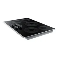 30" 5-Element Smart Electric Cooktop with Knob Controls | Samsung CA