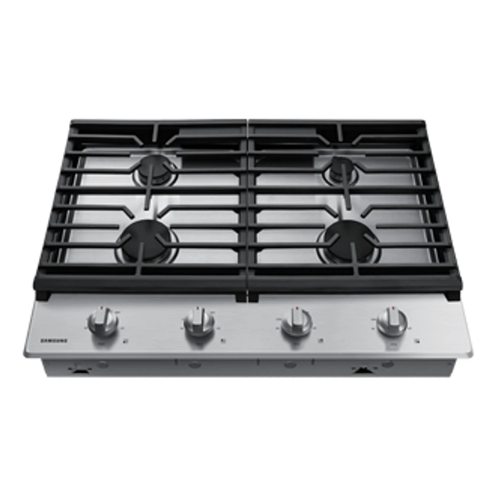 30" 4-Burner Gas Cooktop with Knob Controls | Samsung Canada