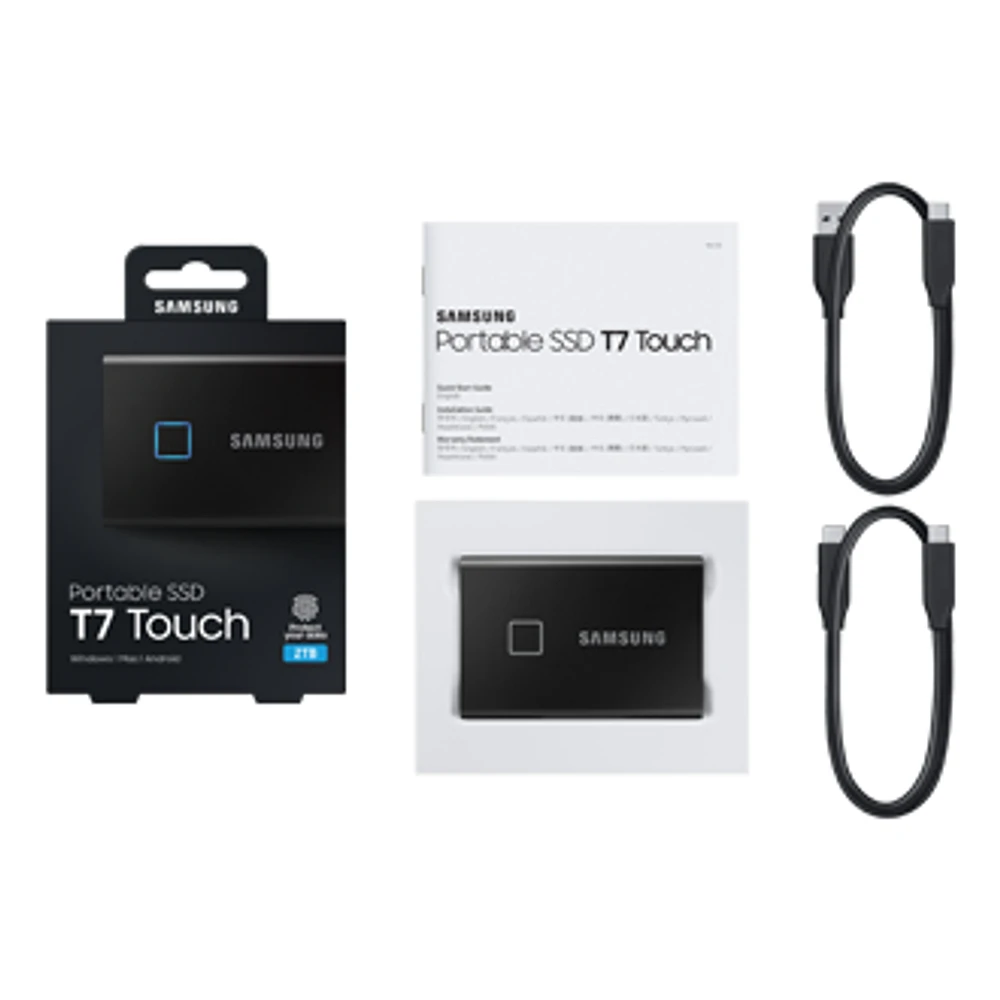 Portable SSD T7 Touch USB 3.2 | MU-PC2T0K | Samsung CA