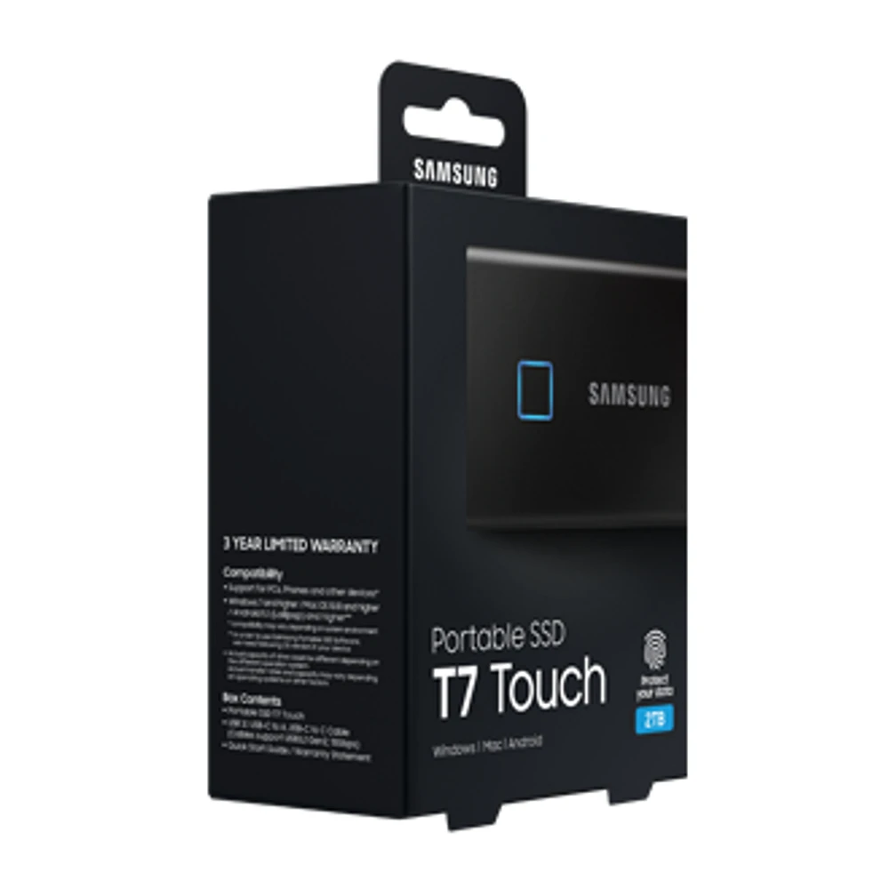 Portable SSD T7 Touch USB 3.2 | MU-PC2T0K | Samsung CA