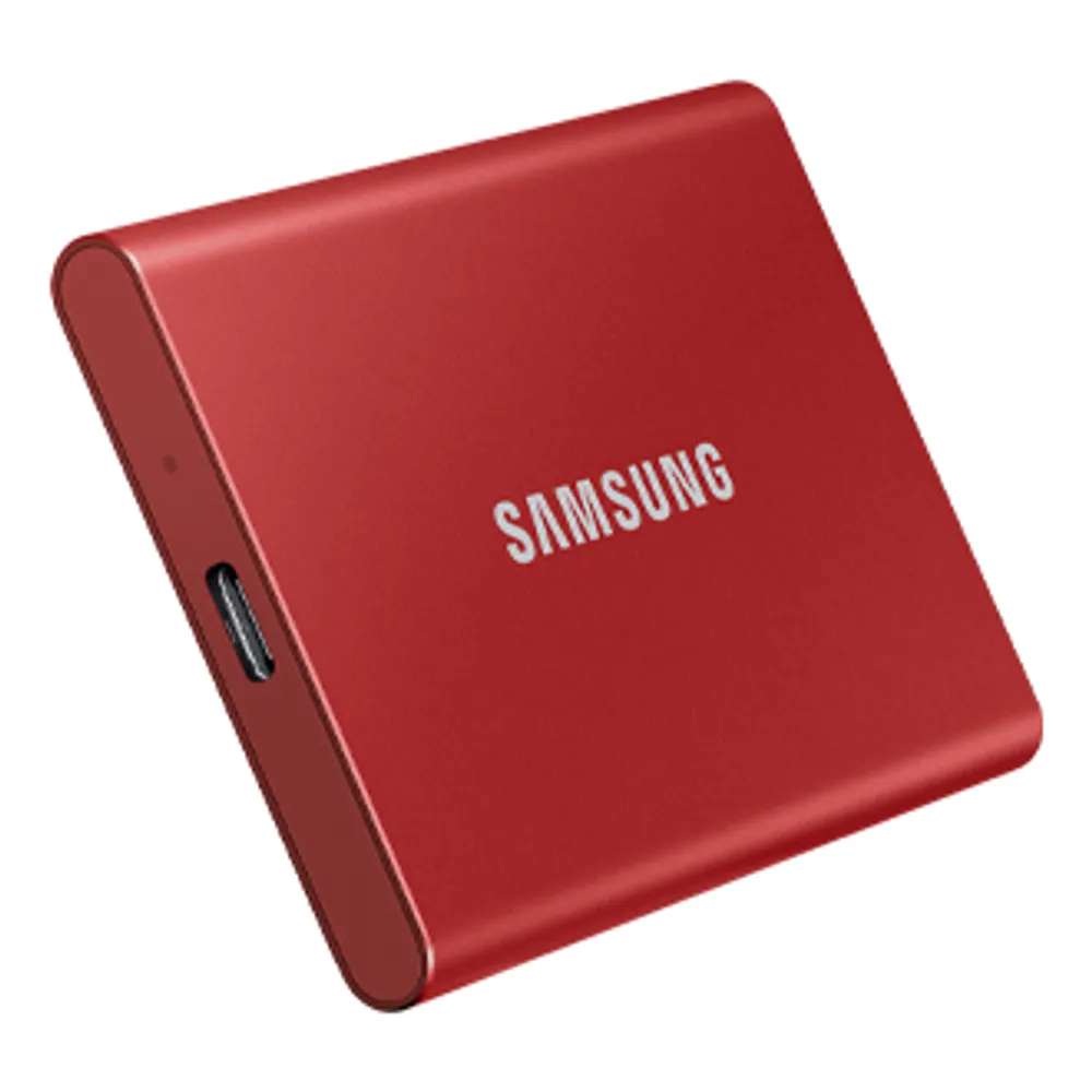 Portable SSD T7 USB 3.2 1TB (Metallic Red) | Samsung Canada