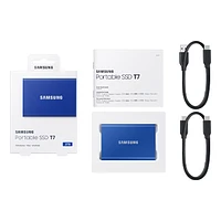 Portable SSD T7 USB 3.2 2TB (Indigo Blue) | Samsung Canada