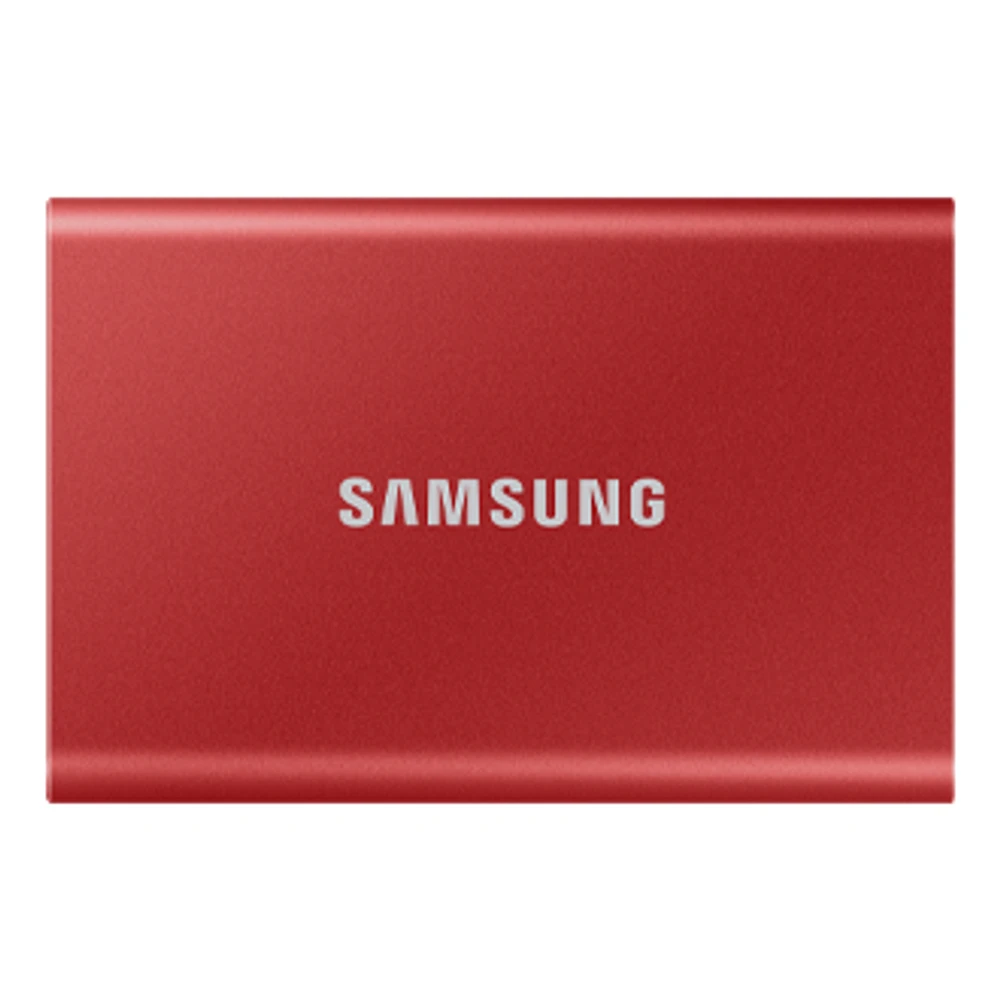 Business | Portable SSD T7 USB 3.2 2TB (Metallic Red) | Samsung Canada