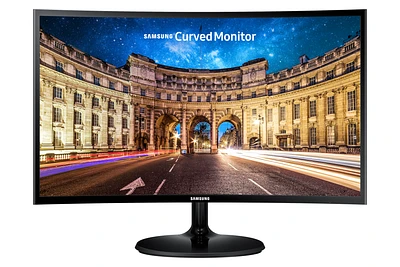 24" Essential Curved Monitor for the ultimate immersive viewing experience | LC24F390FHNXZA | Samsung Canada