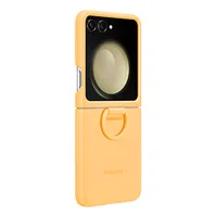 Galaxy Z Flip5 Silicone Case With Ring | Apricot | Samsung Canada