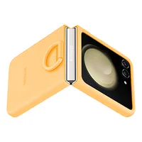 Galaxy Z Flip5 Silicone Case With Ring | Apricot | Samsung Canada