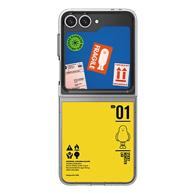 Sticky Monster Lab Fragile Flipsuit Card for Galaxy Z Flip6 Orange | Samsung Canada