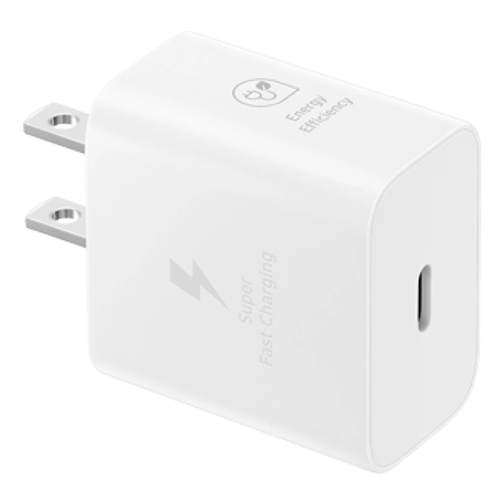 25W Power Adapter White (with Cable) | Samsung Canada