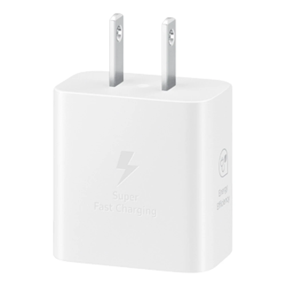 25W Power Adapter White (with Cable) | Samsung Canada