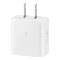 25W Power Adapter White (with Cable) | Samsung Canada