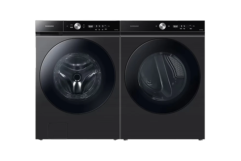 8700 Black Stainless Bespoke Washer and Dryer Pair with AI Smart Dial | Samsung Canada