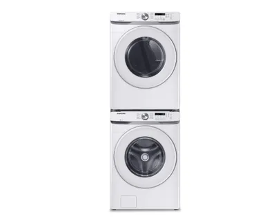 5.2 Cu.Ft. Front Load Washer with Self Clean+ and 7.5 Cu.Ft. Electric Dryer with Energy Star Certification Pair (Stacking Kit Included) | Samsung Canada