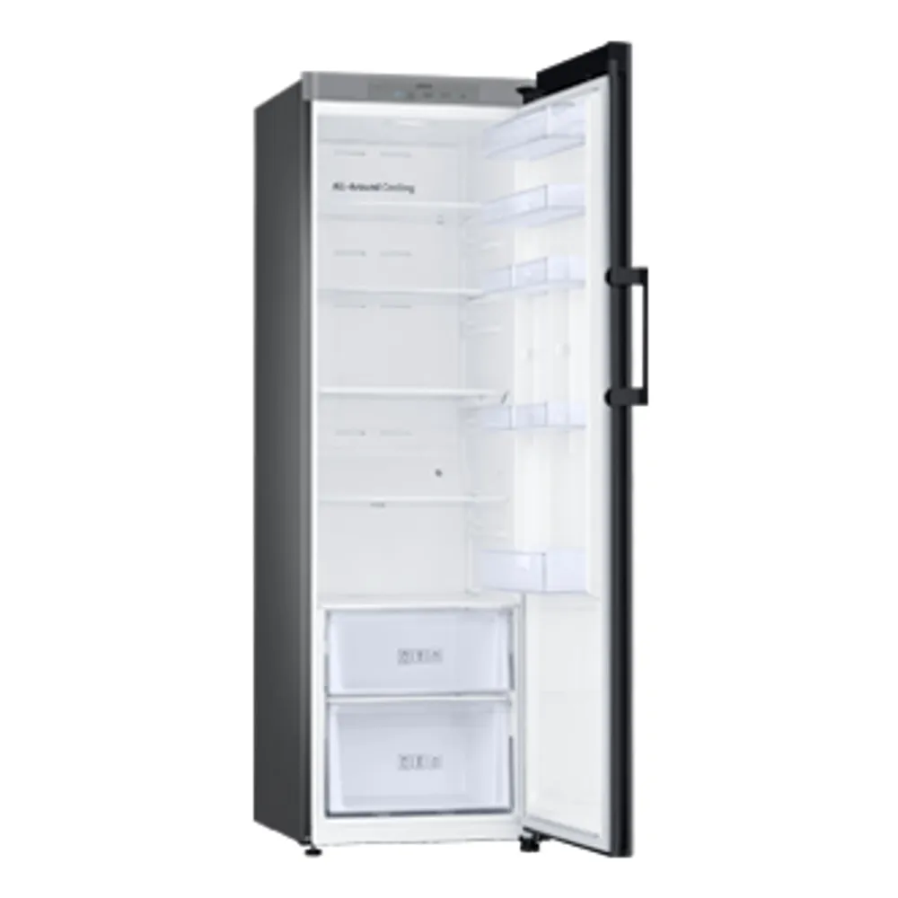 24" BESPOKE 1-Door Column Refrigerator with Grey Matte Glass Panel | Samsung Canada