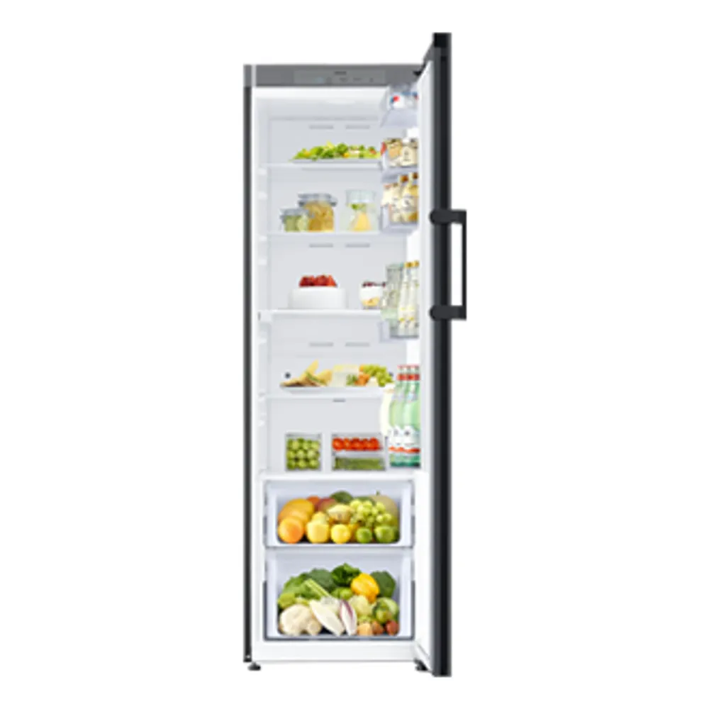 24" BESPOKE 1-Door Column Refrigerator with Grey Matte Glass Panel | Samsung Canada