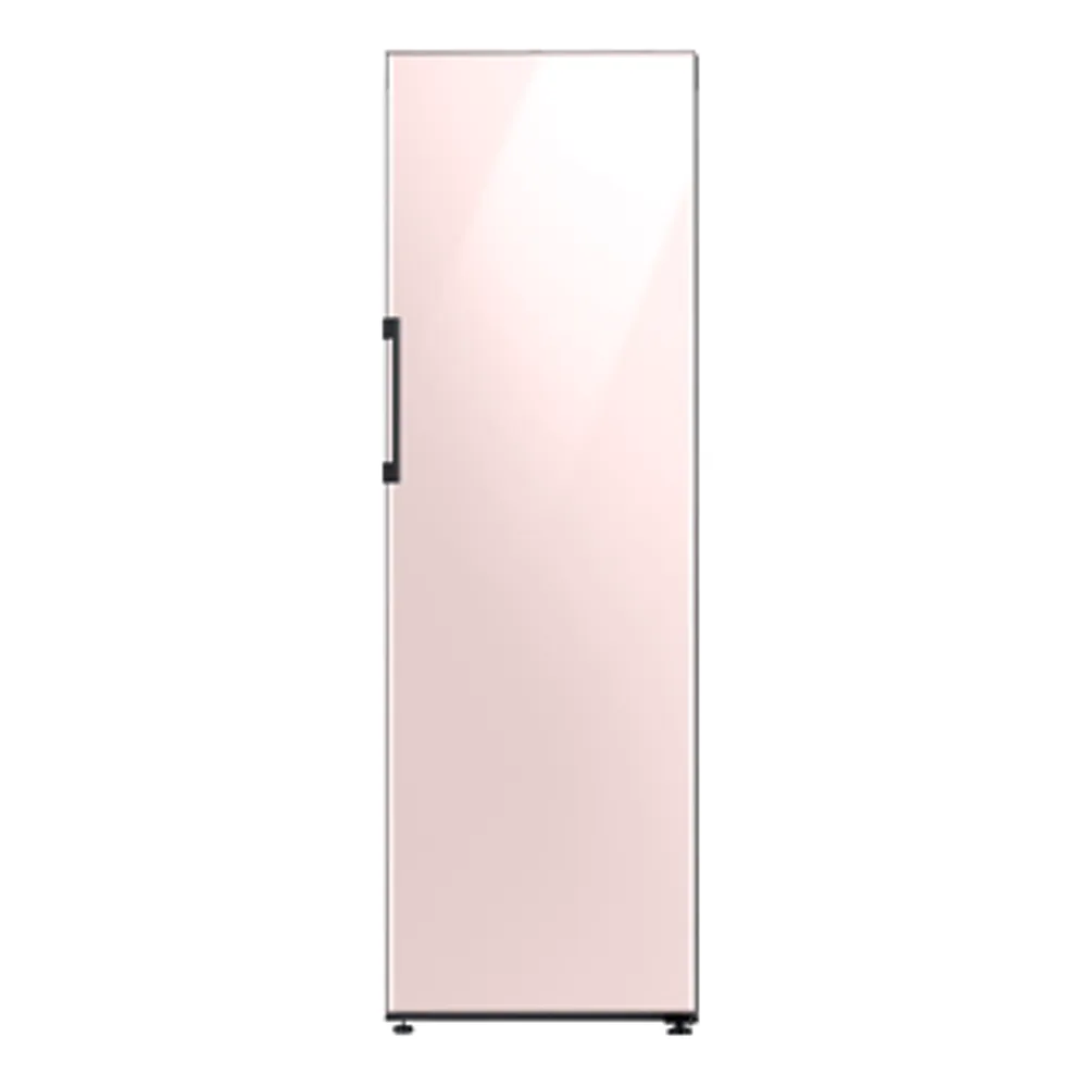 24" BESPOKE 1-Door Column Refrigerator with Rose Pink Glass Panel | Samsung Canada