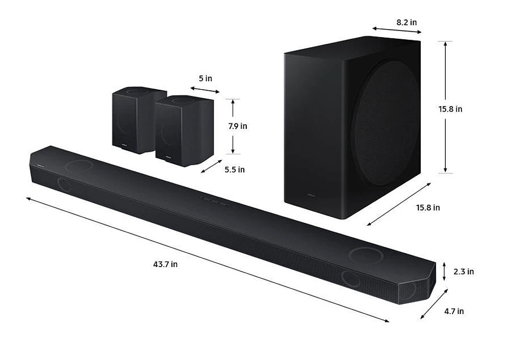 2024 Q930D Q Series Wireless Dolby Atmos 9.1.4 Soundbar | Samsung Canada