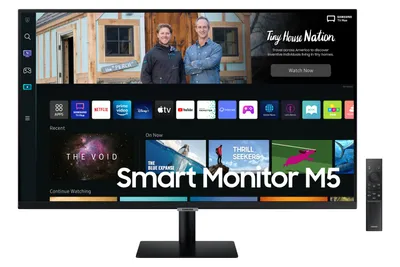 27" M5 Smart Black FHD Monitor with Smart TV Apps and mobile connectivity | Samsung Canada