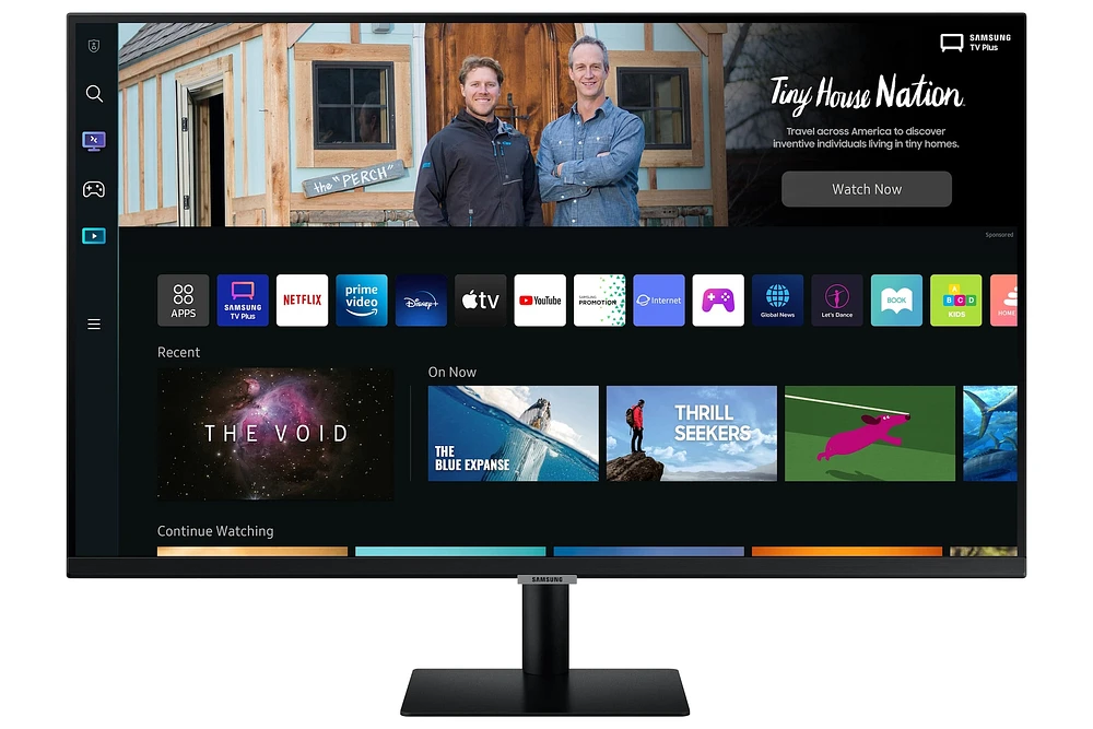 27" M5 Smart Black FHD Monitor with Smart TV Apps and mobile connectivity | Samsung Canada