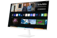 32" M5 Smart White FHD Monitor with Smart TV Apps and mobile connectivity | Samsung Canada