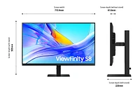 32 Inch ViewFinity Black S8 S80UD UHD Monitor (2024) | Samsung Canada