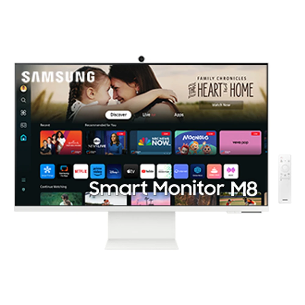 32 Inch Smart Monitor M8 UHD M80D: White | Samsung Canada