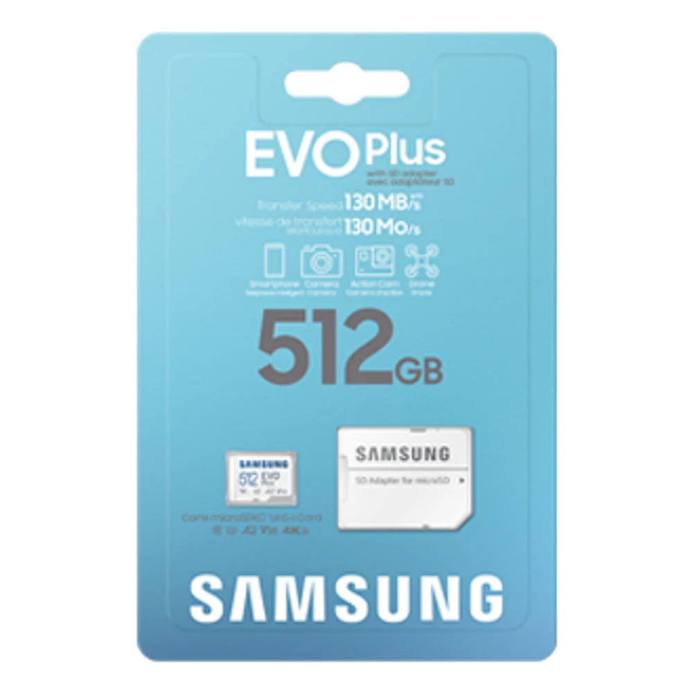 Samsung EVO Plus 512GB Micro SD Card | Samsung Canada