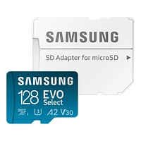 Samsung MicroSD Card EVO Select 128GB MB-ME128SA/AM | Samsung Canada