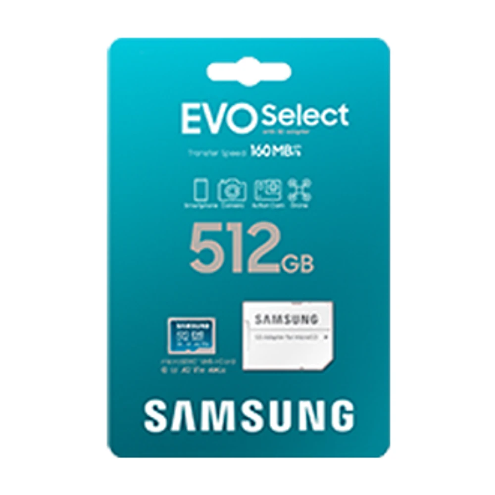 Samsung MicroSD Card EVO Select 512GB MB-ME512SA/AM | Samsung Canada