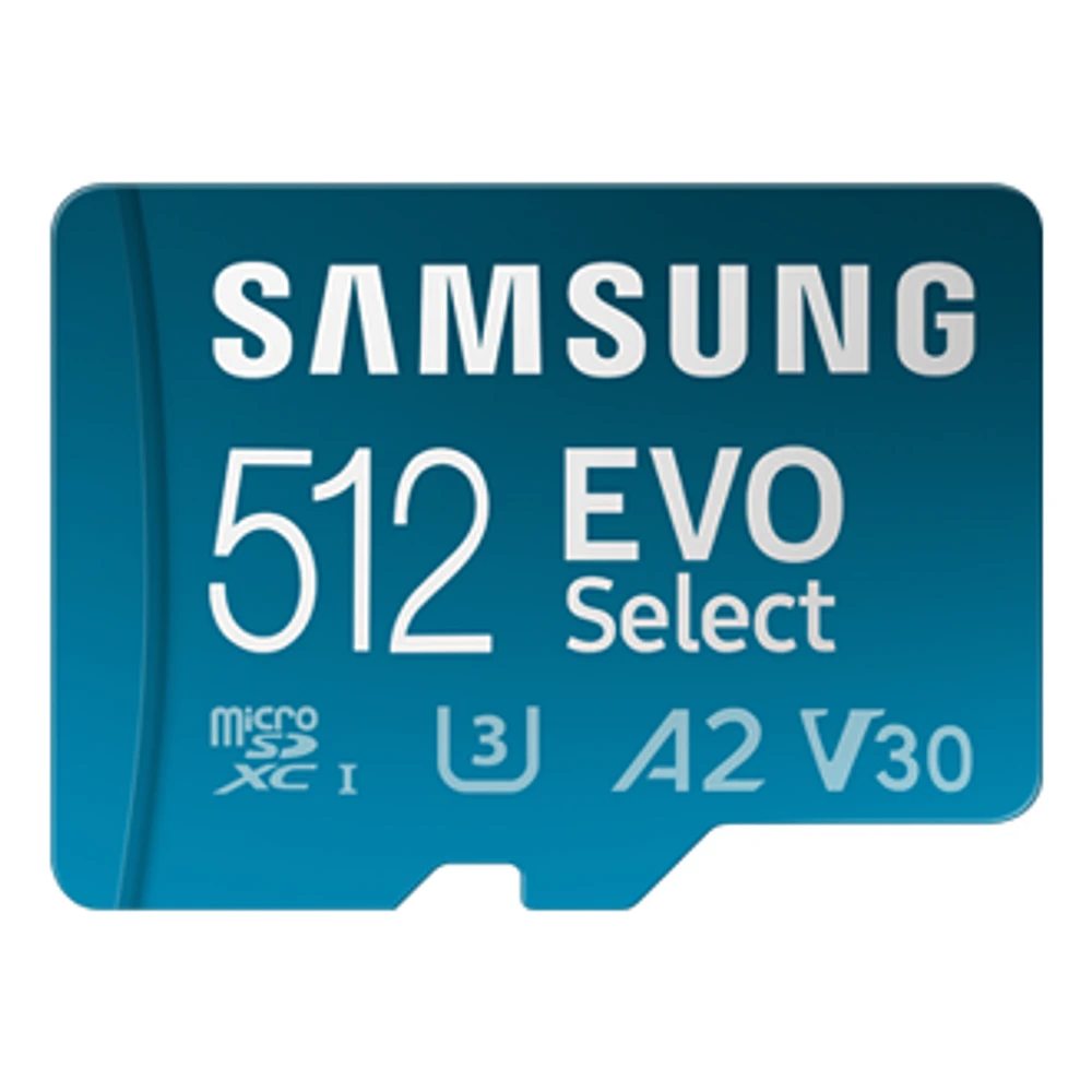 Samsung MicroSD Card EVO Select 512GB MB-ME512SA/AM | Samsung Canada