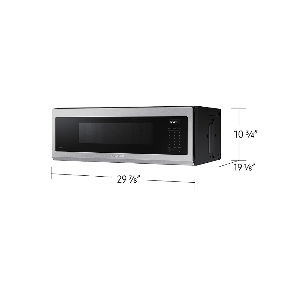 1.1 cu.ft. Slim Over the Range Microwave with 550CFM | Samsung Canada