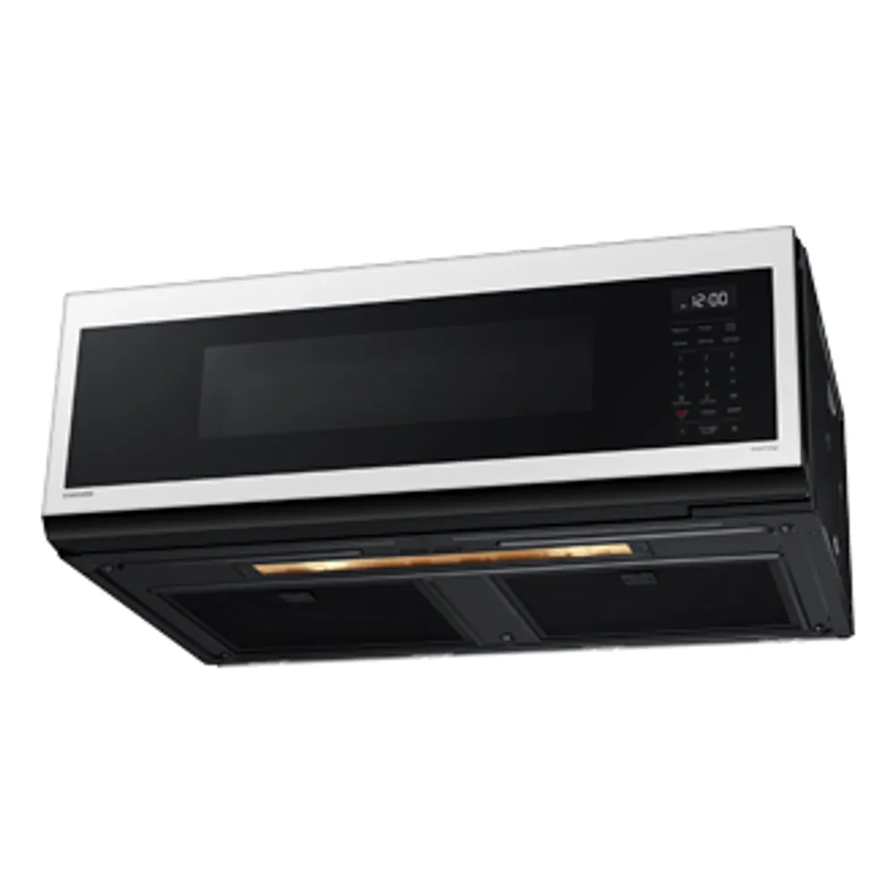 1.1 cu.ft. Bespoke Slim Over the Range Microwave with 400CFM | Samsung Canada