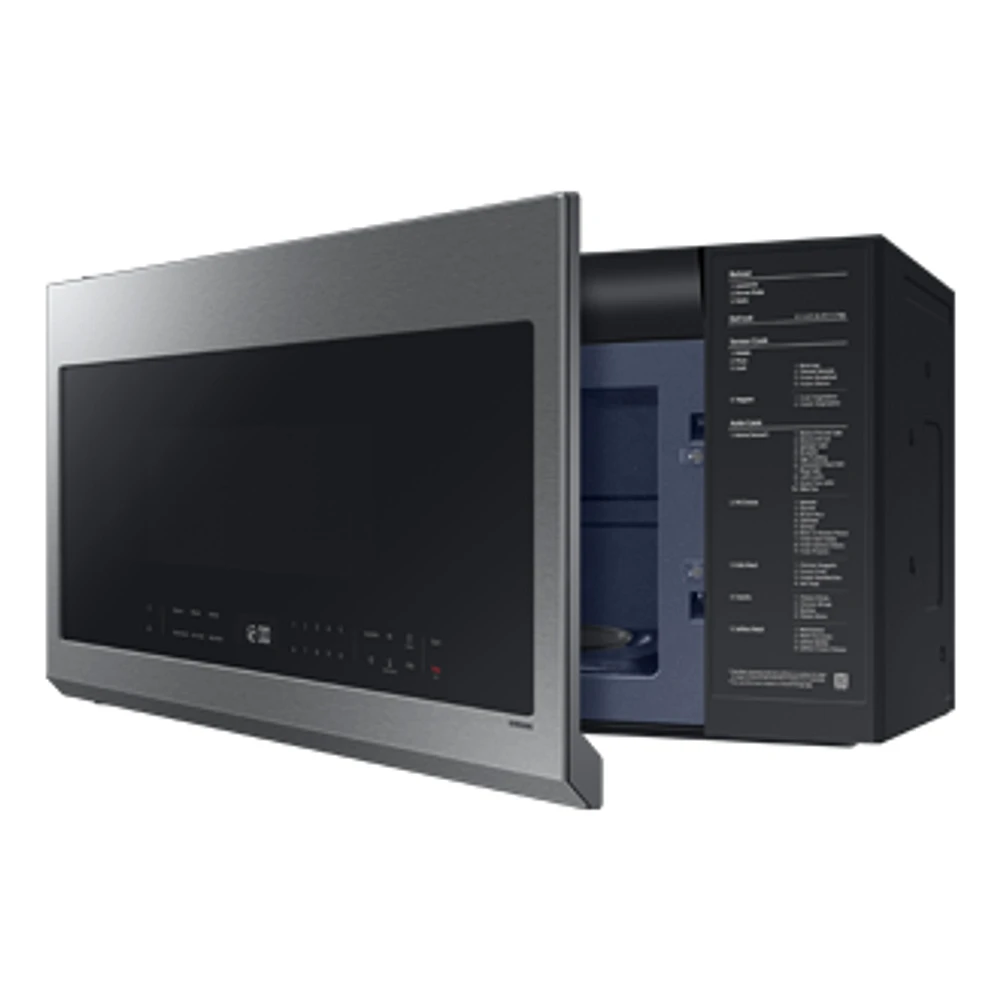 2.1 cu.ft Over the Range Microwave with Finger Print Resistant Finish | Samsung Canada