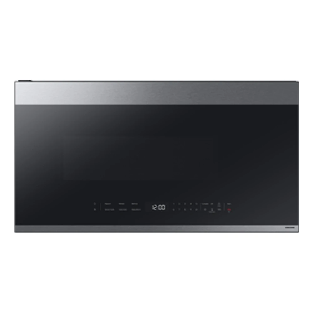 2.1 cu. ft. Over-the-Range Microwave with Edge to Edge Glass Display in Fingerprint Resistant Stainless Steel | Samsung Canada