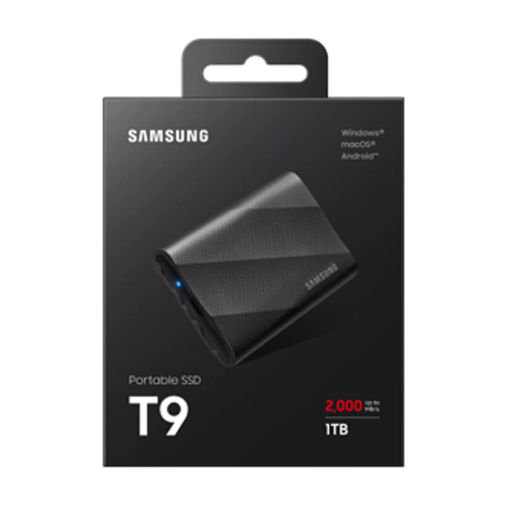 Samsung Portable SSD T9 Black | Samsung Canada