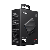 Samsung Portable SSD T9 Black | Samsung Canada