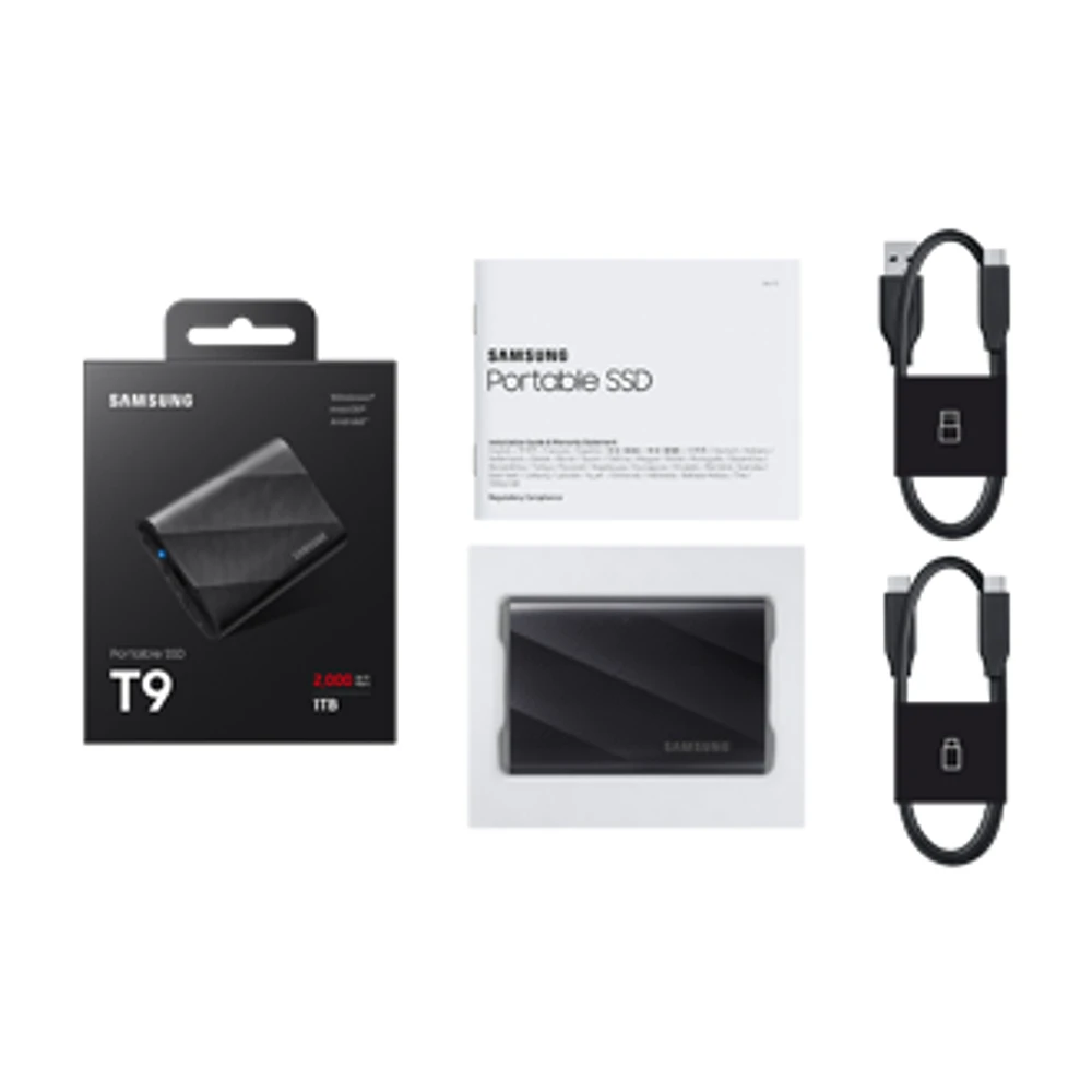 Samsung Portable SSD T9 Black | Samsung Canada