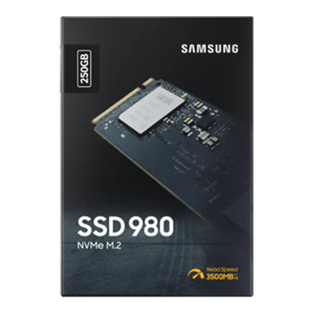 980 PCIe 3.0 NVMe M.2 SSD, 250 GB | Samsung Canada