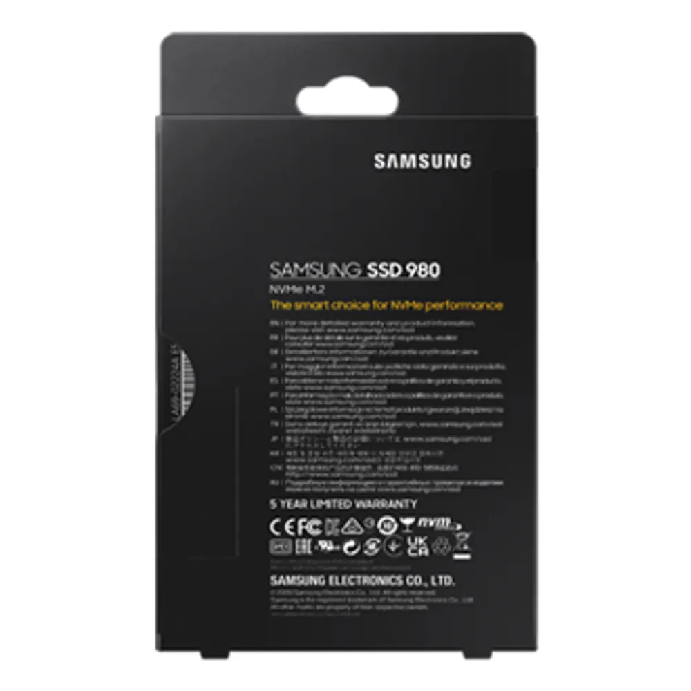 980 PCIe 3.0 NVMe M.2 SSD, 250 GB | Samsung Canada