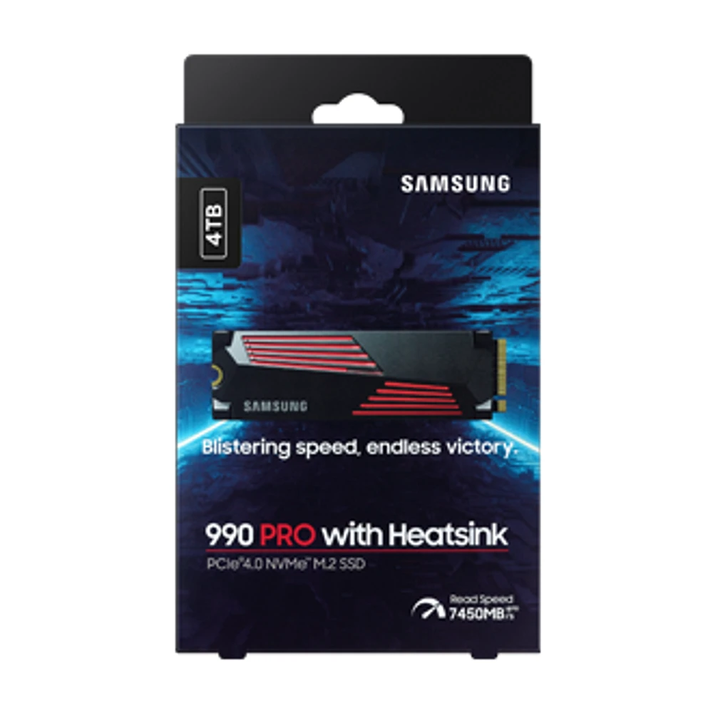 Samsung 990 PRO with Heatsink 4TB PCIe NVMe 4.0 M.2 Internal Solid State Drive SSD | Samsung Canada