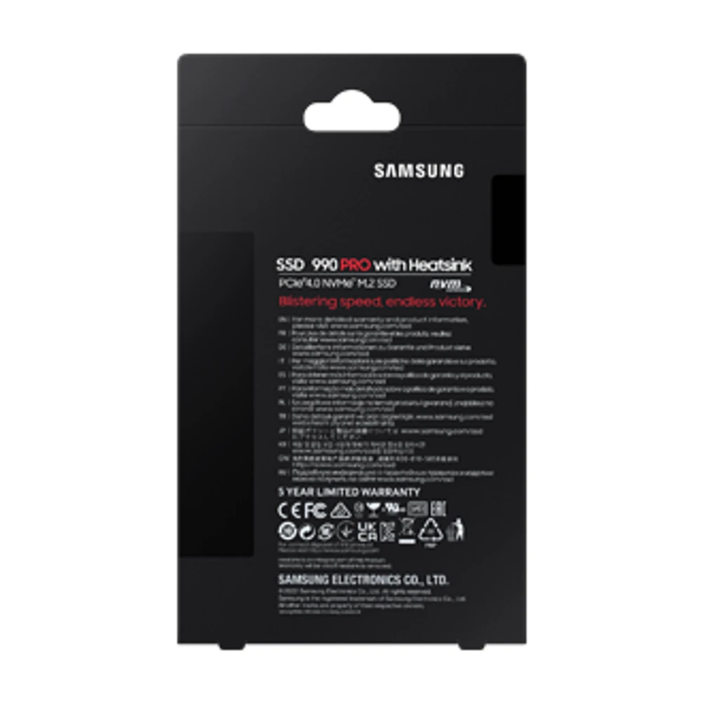 Samsung 990 PRO with Heatsink 4TB PCIe NVMe 4.0 M.2 Internal Solid State Drive SSD | Samsung Canada